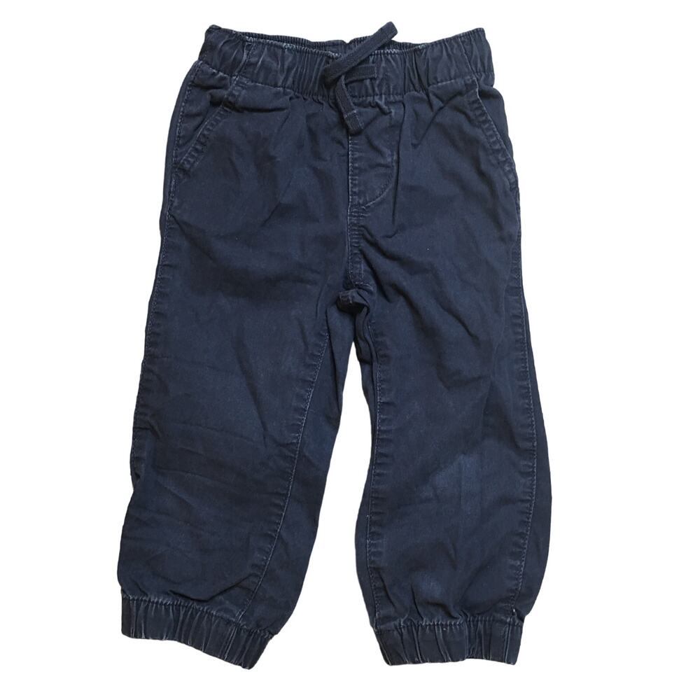 GAP Toddler Boys Dark Blue Jogger Denim Jeans Drawstring Dark Wash 2T